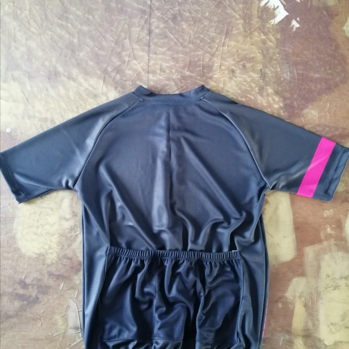 JERSEY ROADBIKE BLACK PINK ASLI IMPORT 