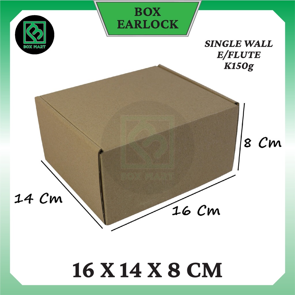 Kardus Box Packing Kemasan Polos Olshop Hampers Kado Aksesoris 16x14x8 cm