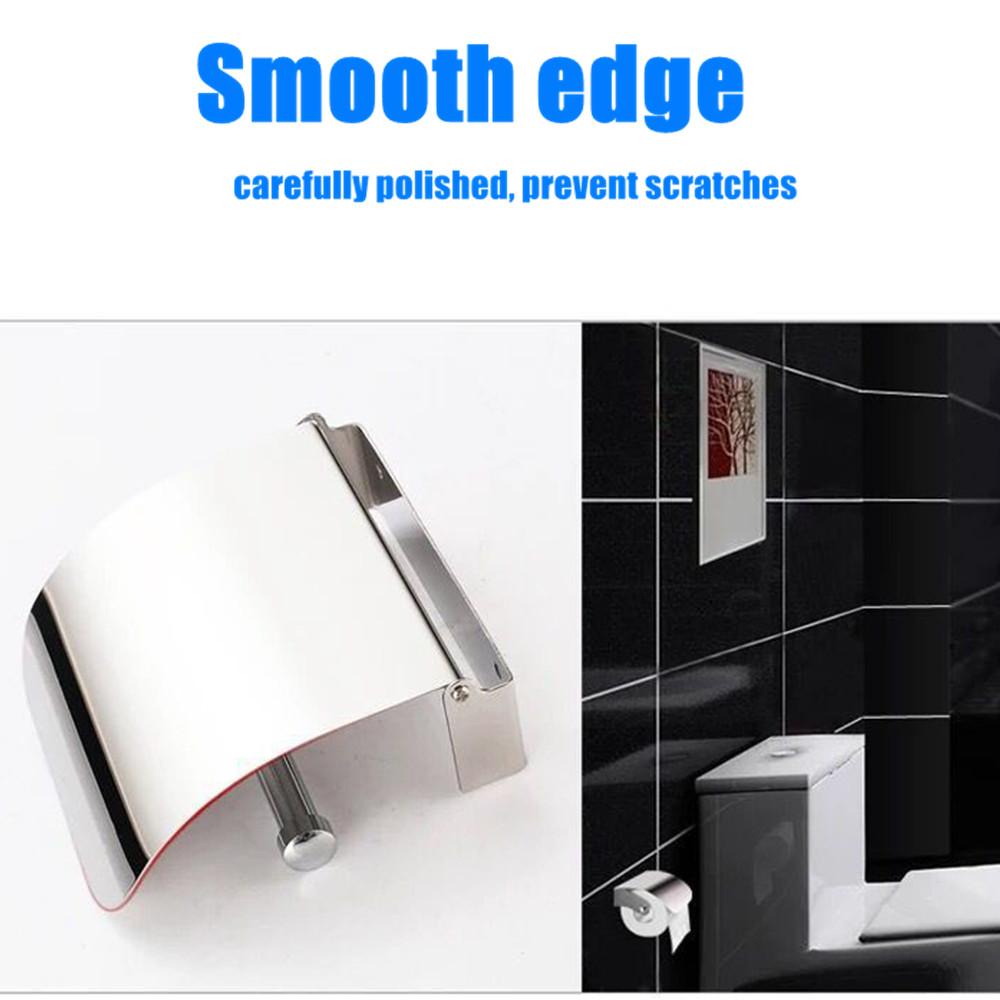 Populer Toilet Paper Holder Hotel Kotak Stainless Steel Berdiri