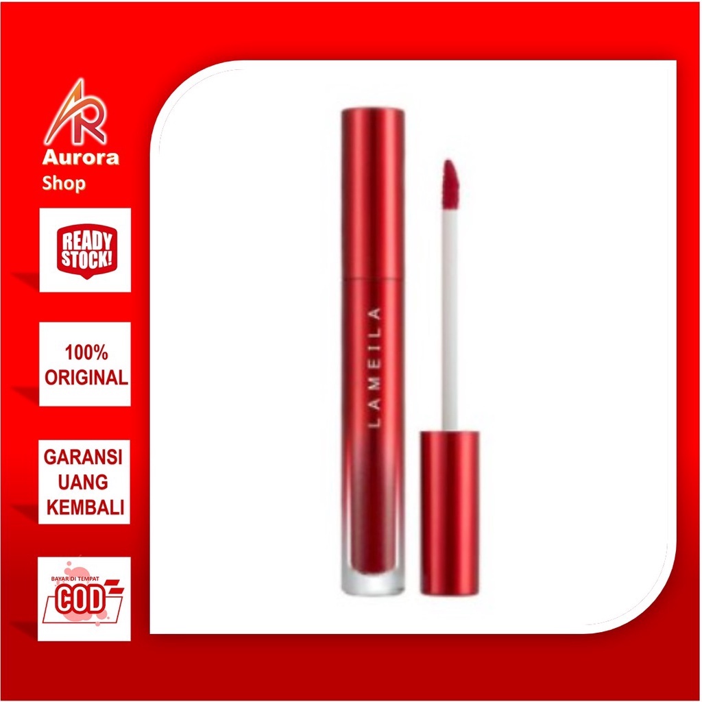 Lameila Lipstick Matte Just Red Edition Lipstick Wanita By Aurora 2026