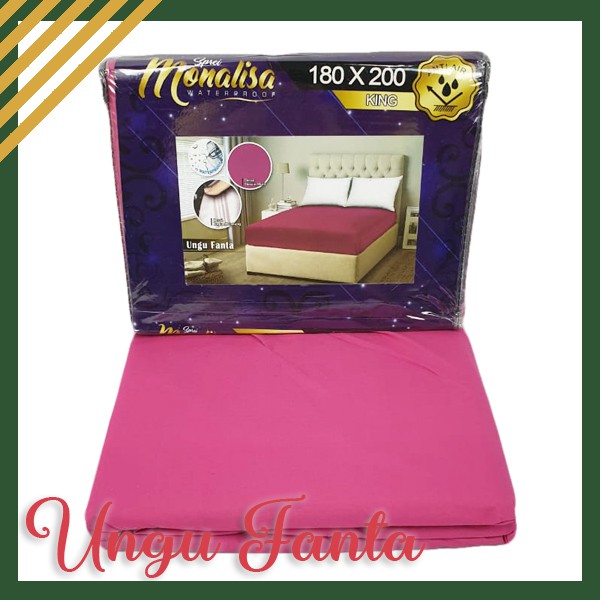 MONALISA Sprei WaterProof Anti Air PREMIUM Ukuran180x200 Anti Ompol - IJN PLAZA