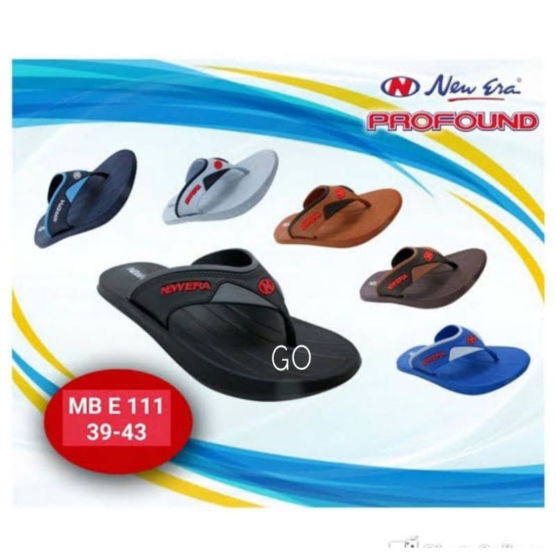 sogo  NEW ERA MB E.111 SANDAL JAPIT Pria Sendal Karet Pria 39/41