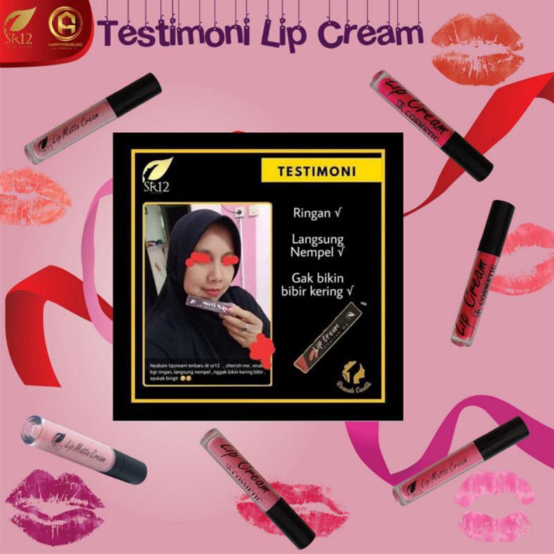 LIP CREAM CHERISH ME SR12 / LIPSTICK MATTE / LIPSTIK / KOSMETIK BIBIR / LIP MATTE / TAHAN LAMA / NO PARABEN / Lip cream original / premium / berkualitas / termurah / terbaik / bagus / bpom / saudagarsr12