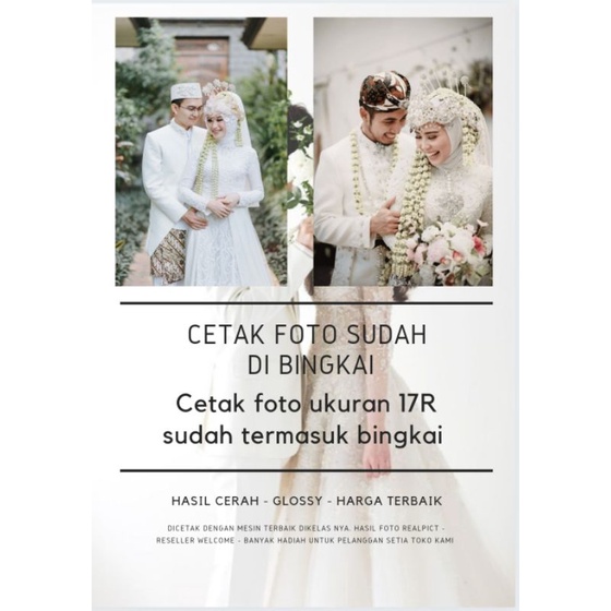 Cetak Foto Plus Bingkai 17R Bestseller
