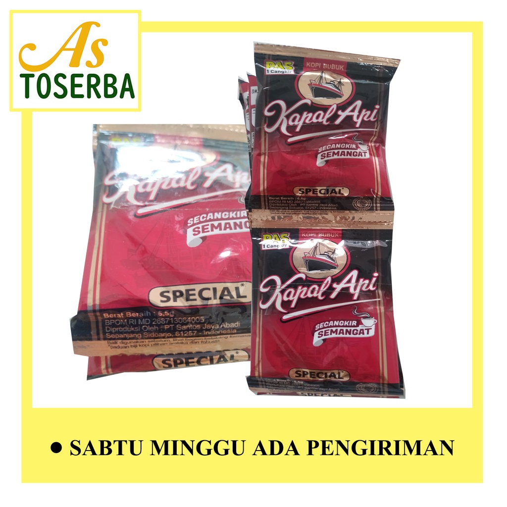 

Kapal Api Special 6,5g Renceng (10 sachet)