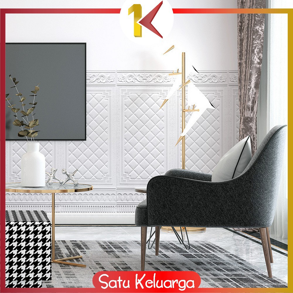 SK-C217 - C224 Wallpaper 3D Foam Motif / Wallfoam Sticker Dinding Kamar / Walpaper Dinding Bata-8