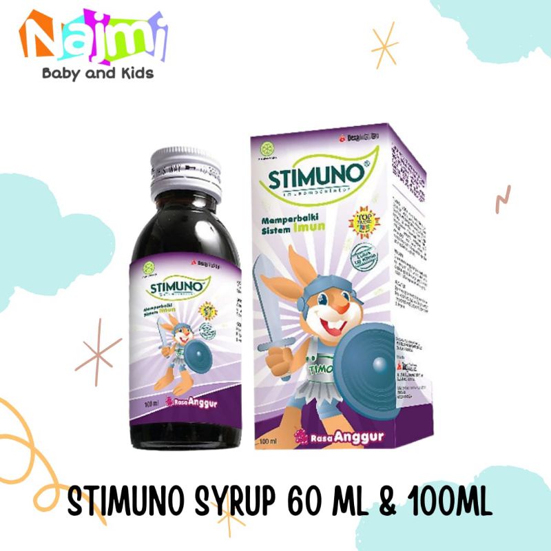 STIMUNO Imunomodulator Vitamin Anak 60 ML dan 100ml Rasa Anggur Dan Orange Berry