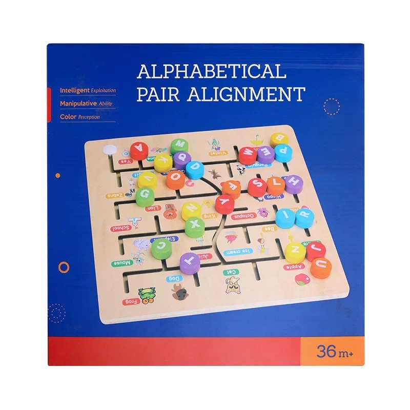 Papan Alphabet Number Unik Mainan Edukasi Anak