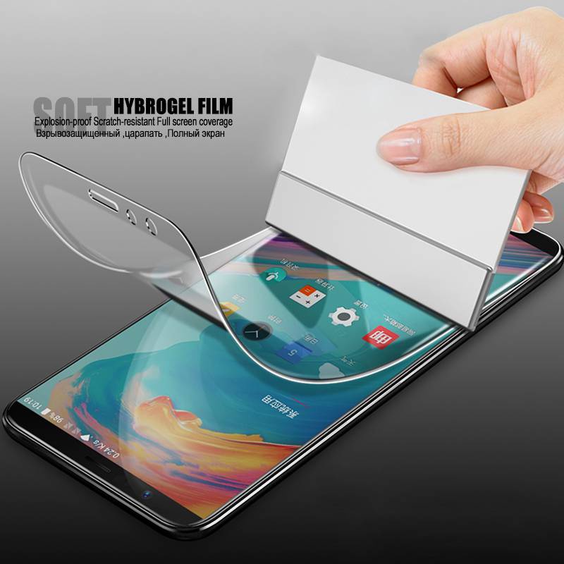 Hydrogel Film For OnePlus 7t / 7 pro / 7 / 7t pro / 6t / 6 / 5t / 5 / 8 / 8 pro / 8t / 9 / 9 pro / 9R Full Cover Soft Screen Protector Film Clear no Glass