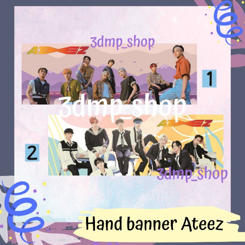 Handbanner Hand Banner Slogan Ateez