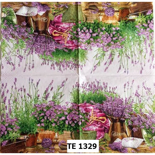 Tisu Napkin Kerajinan Decoupage Eropa 33X33 CM TE 1329 TTS