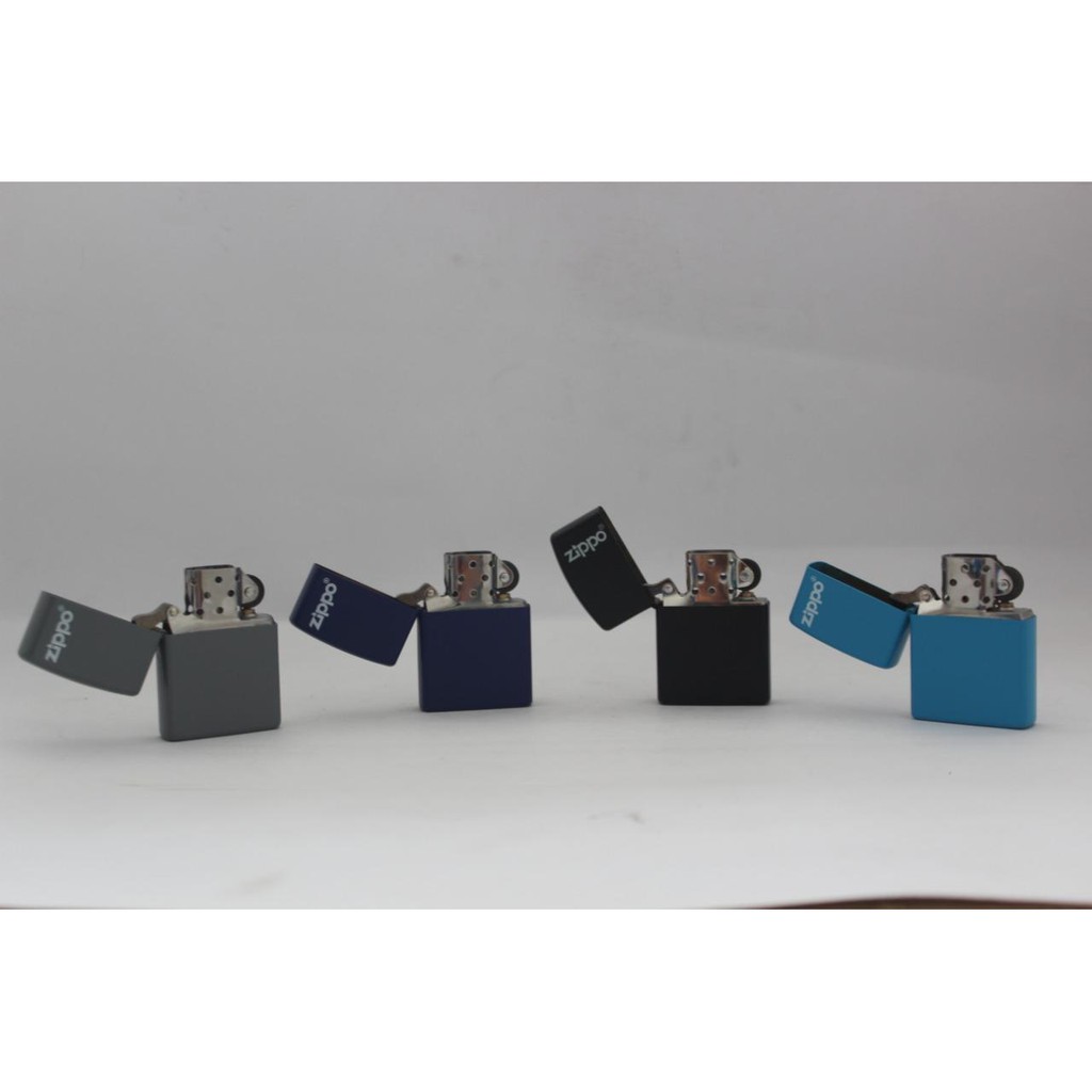 BISA COD - READY STOCK ZIPPO COLOUR MATTE // COLOUR DOPP BONUS + BATU ZIPPO 6 BUTIR - RANDOM