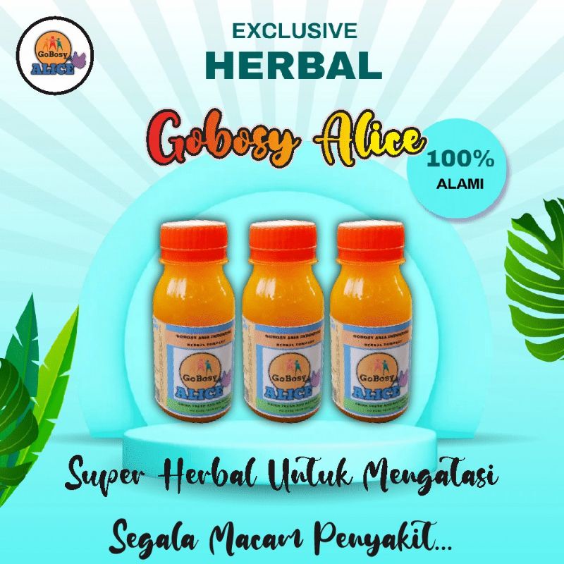 Gobosy alice herbal 6 botol