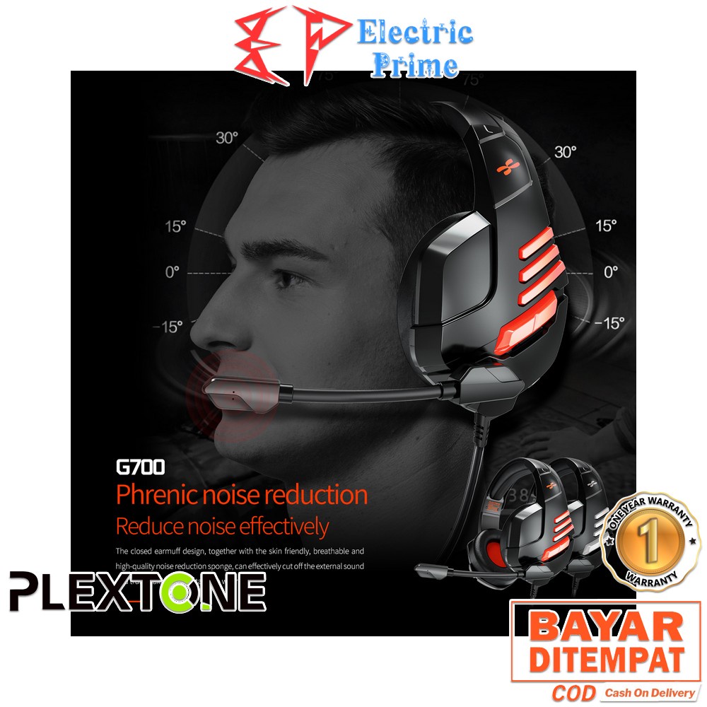 PLEXTONE G700 Gaming Headset Over Ear Headphones With Mic for E-Sports Mobile Phone PC PS5 Game PUBG