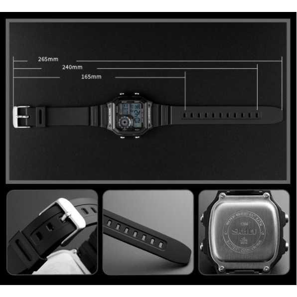 SKMEI Jam Tangan Digital Pria - 1299 [Hitam]