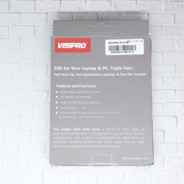 SSD 128gb Visipro Garansi Resmi original