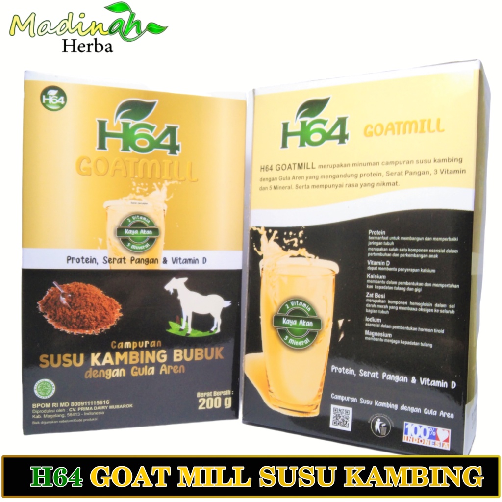 Susu Kambing Etawa Bubuk Goatmill Dengan Gula Aren H64