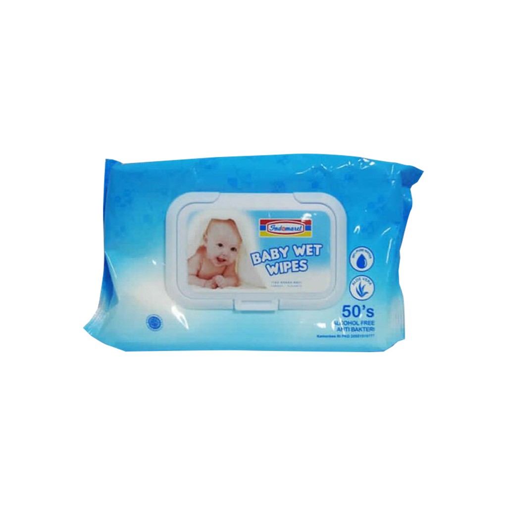 Indomaret Wet Tissue Baby / Tissu Basah 50'S Non Alcohol