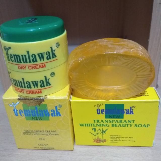Cream temulawak original paket sabun oval (krim siang malam+sabun oval) 100% asli Malaysia