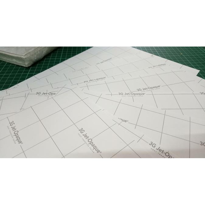 

Transfer Paper Kertas Transfer 3G Opaque A4 + Bonus