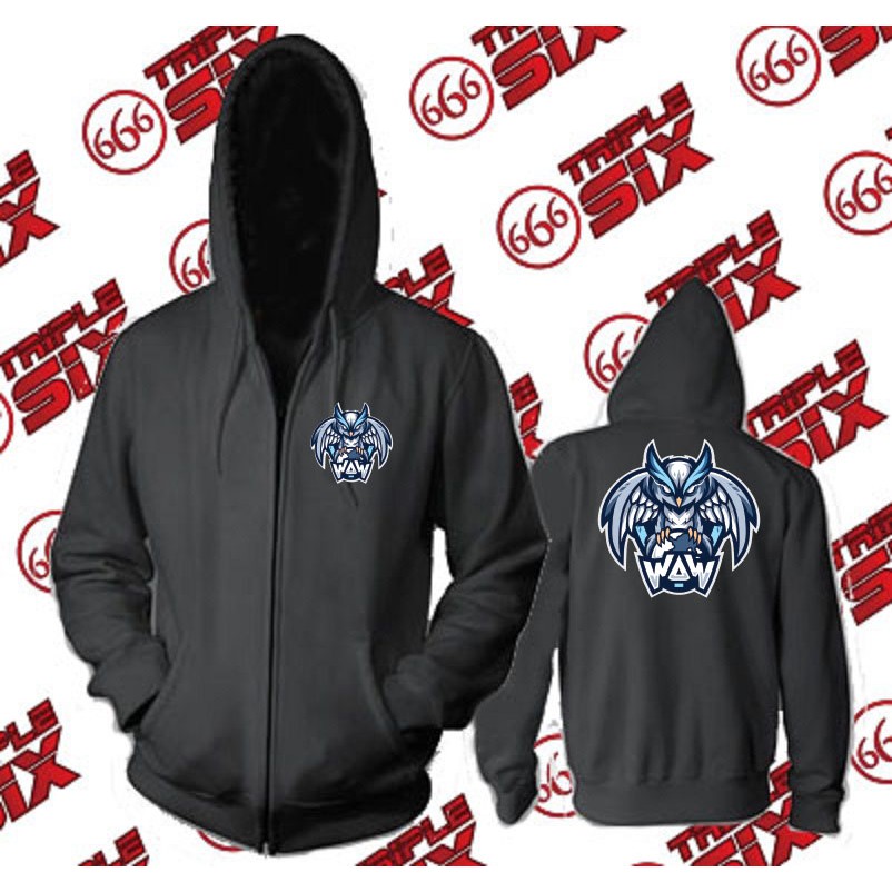 Jaket Hoodie Zipper Esports Team WAW We Against The World - PUBG Mobile Legends