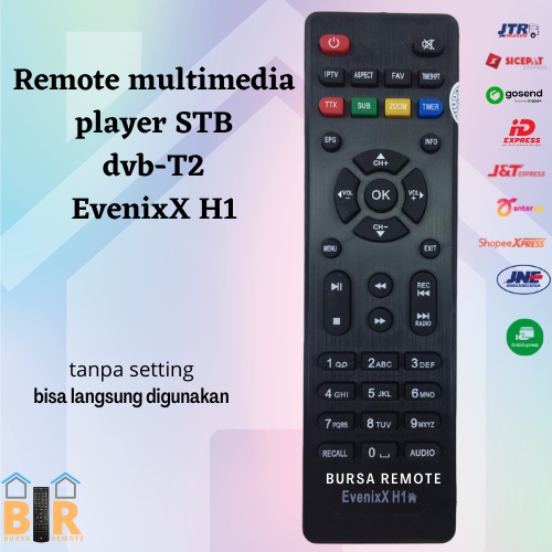 Remote multimedia player STB dvb-T2 Evenix H1/ Parabola Evinix H-1 / H1 UHF