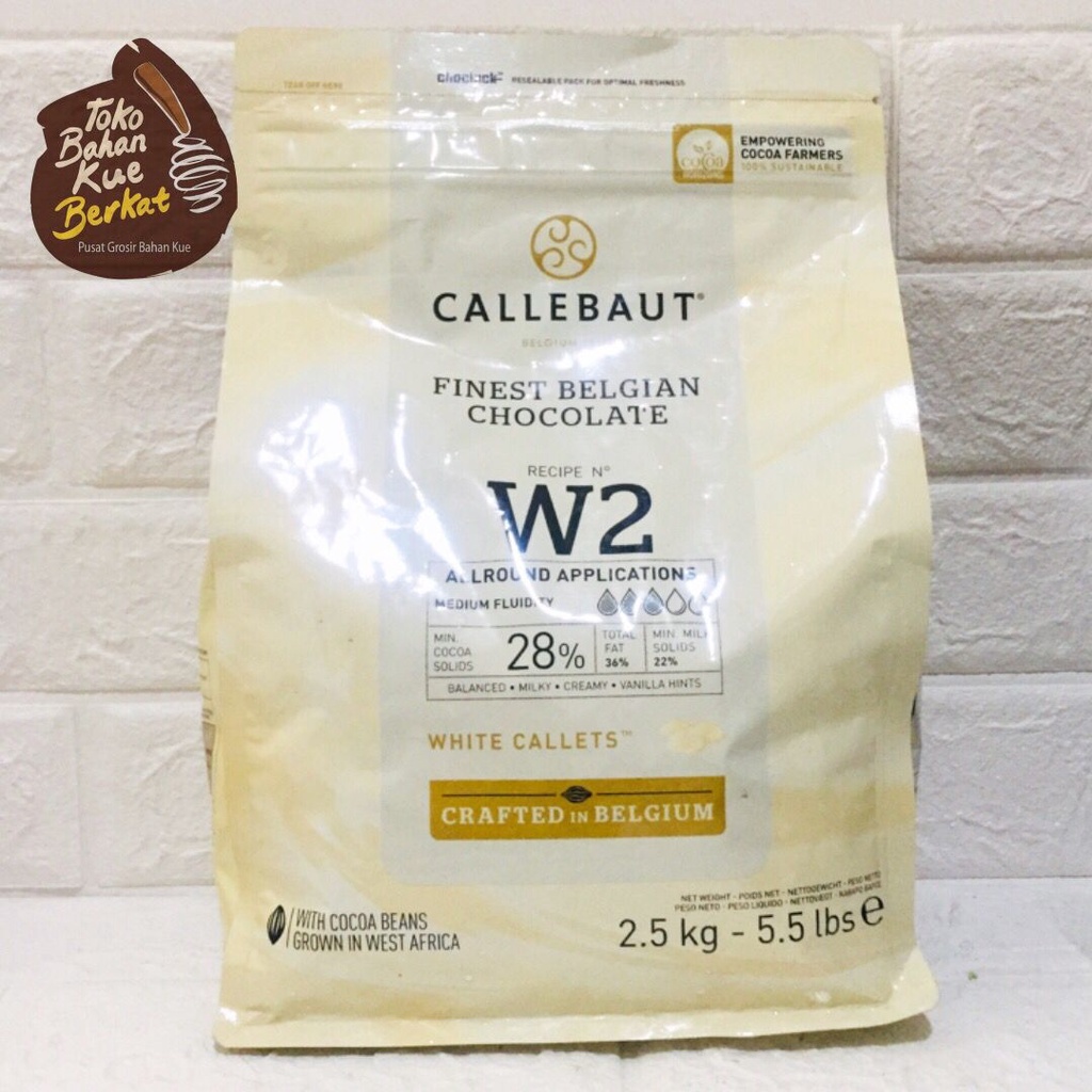 Callebaut balanced white 2.5kg/Bal