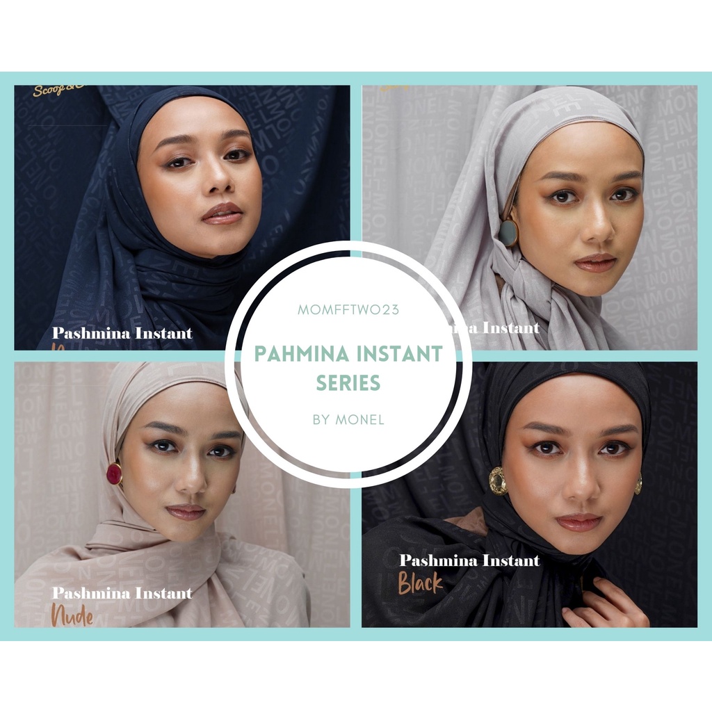 Hijab Monel Pashmina Instant Cerutty Series
