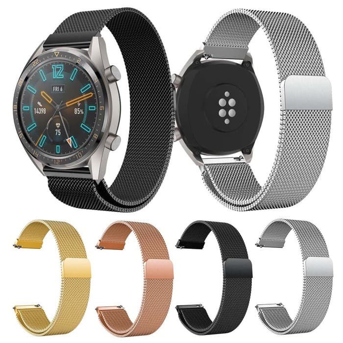 STRAP TALI JAM TANGAN - MILANESE STYLE MAGNETIC LOOP - FOR HUAWEI GT GT2 46MM WATCH