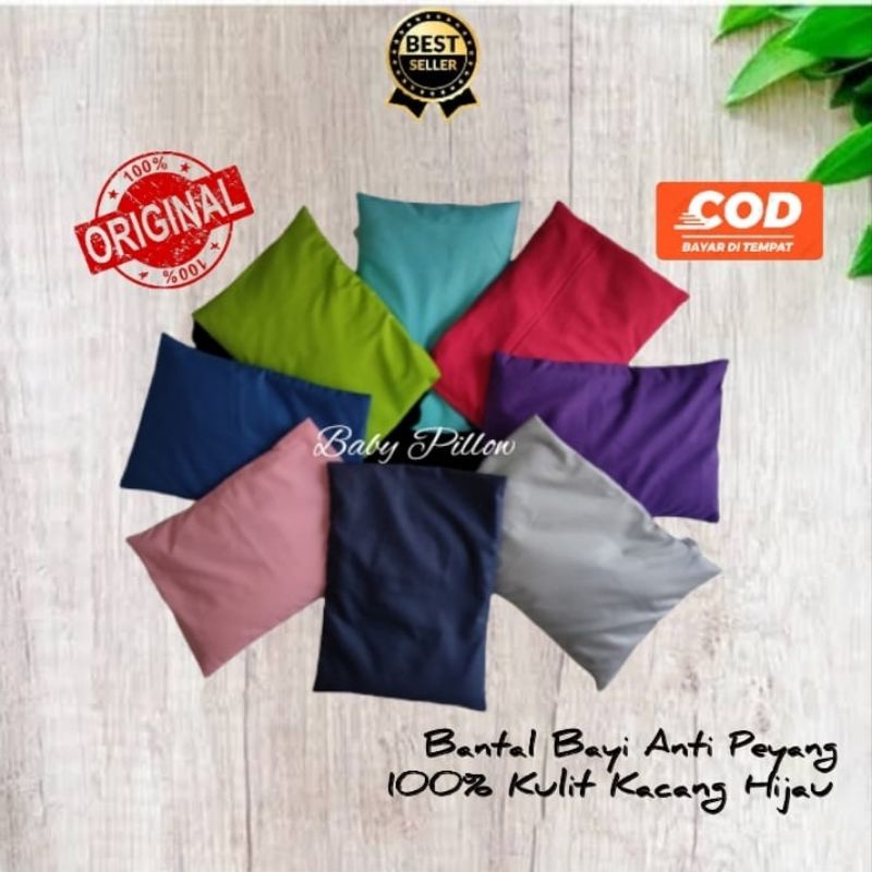 Baby Pillow Bantal Bayi Anti Peyang Kulit Kacang Hijau