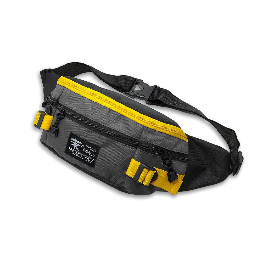 Track Gps - Tas Selempang Waistbag 021 List Kuning Kombinasi