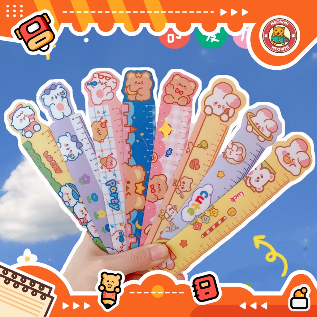 

Penggaris Magnet Karakter Lucu Fleksibel Lentur Cute Ruler RL0021