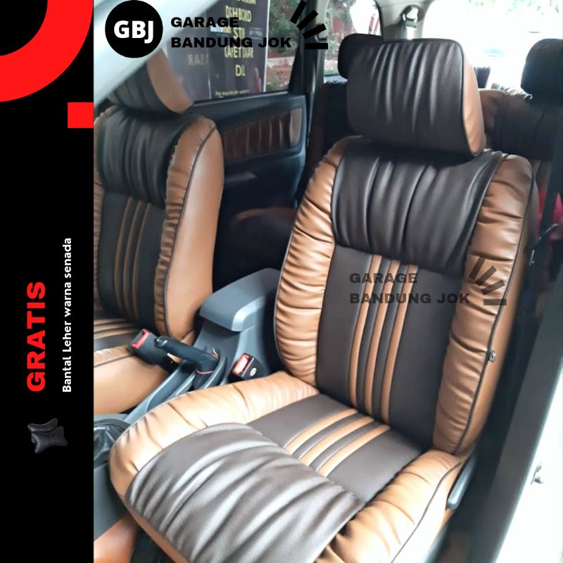 Sarung jok mobil Avanza Xenia Terios Xpander Mobilio Rush dll | Cover jok mobil model semi sofa | Sa