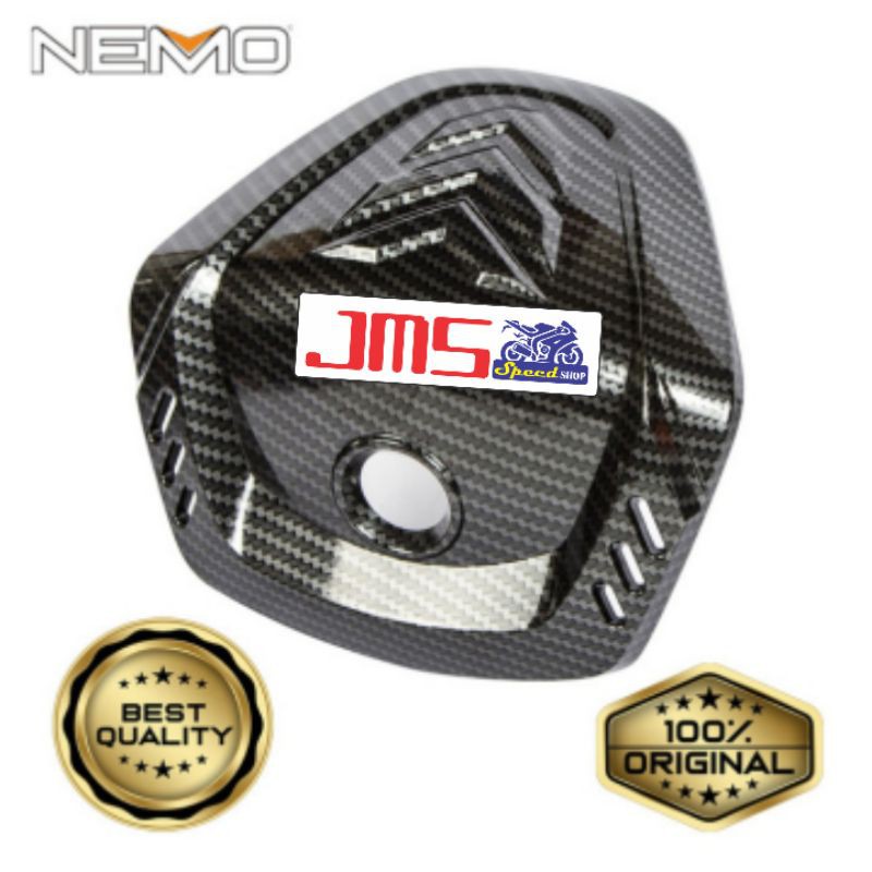 cover tutup stang atas carbon yamaha nmax new 2020 nemo