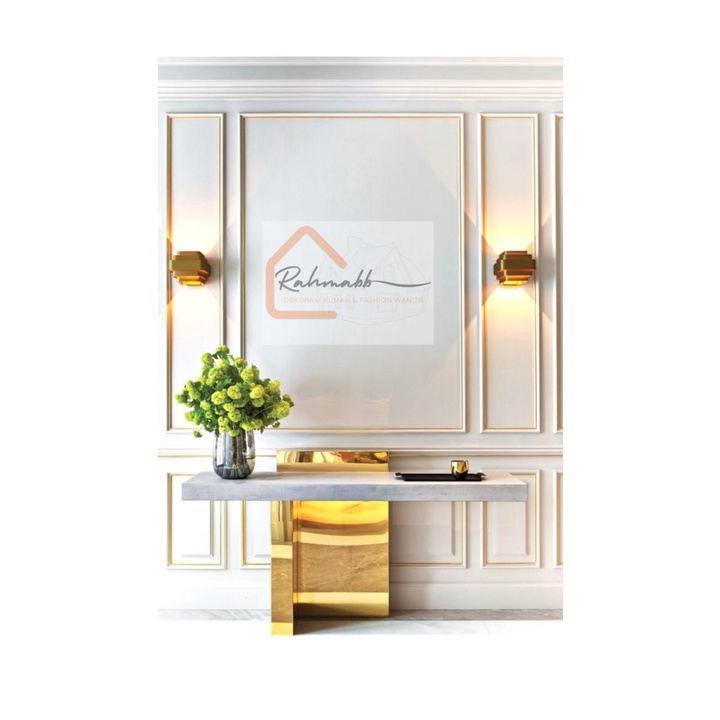 Lis Kayu Wall Moulding KODE 04 LEBAR 3Cm Molding Wainscoting Lis Dinding Profil Kayu Wall Panel Lis 