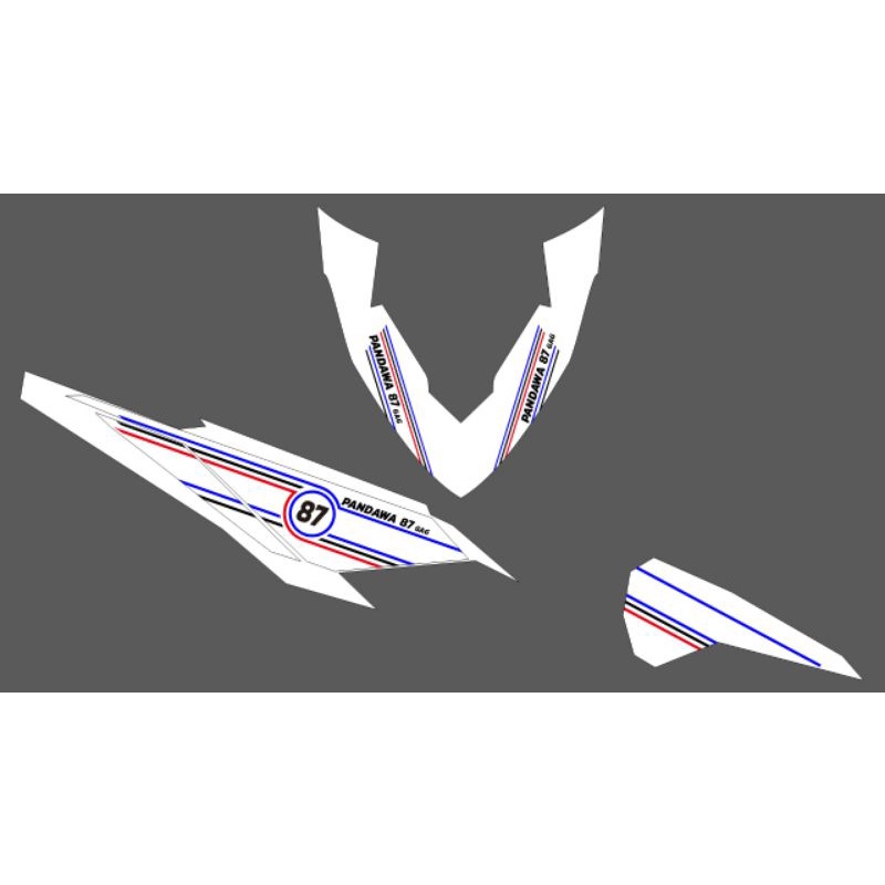 STRIPING STIKER VARIO LED OLD 125 150 LIVERY BUS PANDAWA CUSTOM