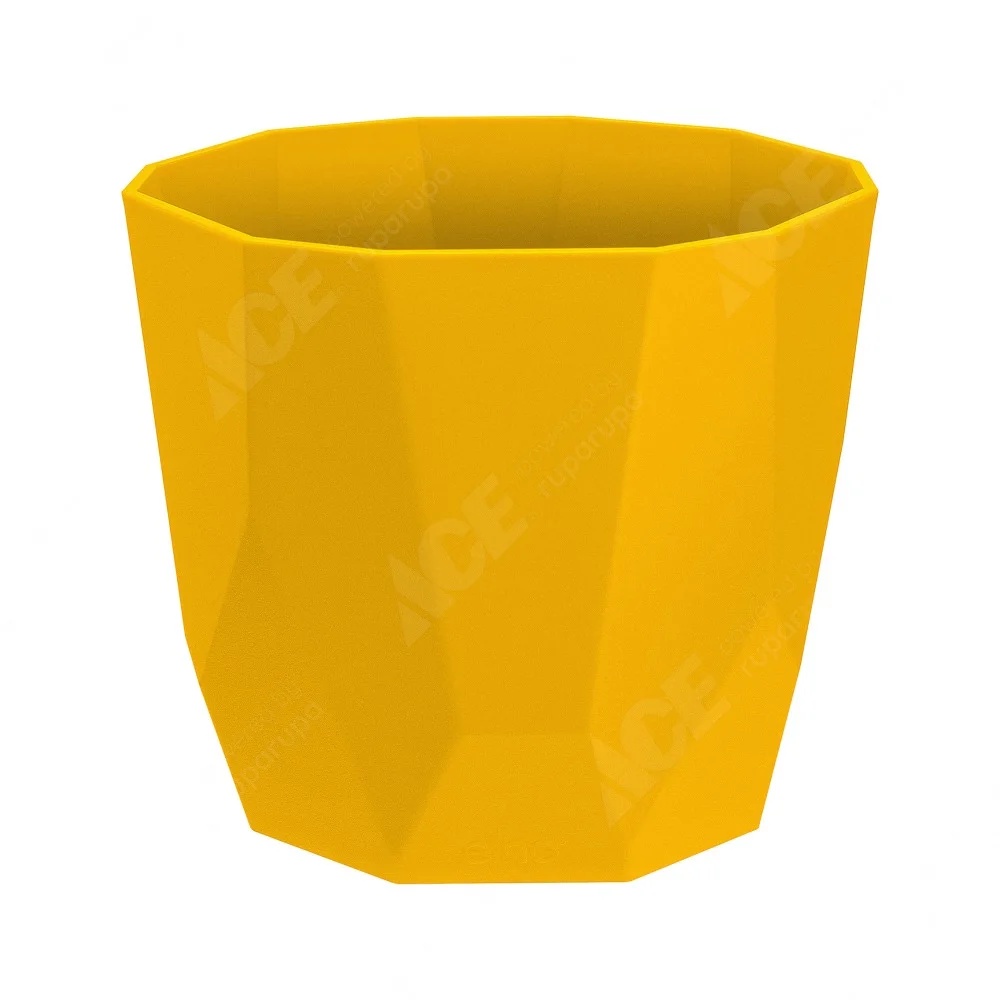 ACE Elho Pot Tanaman B.for Rock 14 Cm - Kuning SKU 10202924