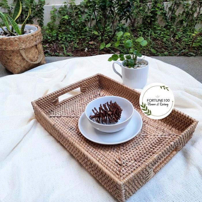 Nampan Baki Rotan / Tray Rotan / Nampan Persegi Rotan Tr01