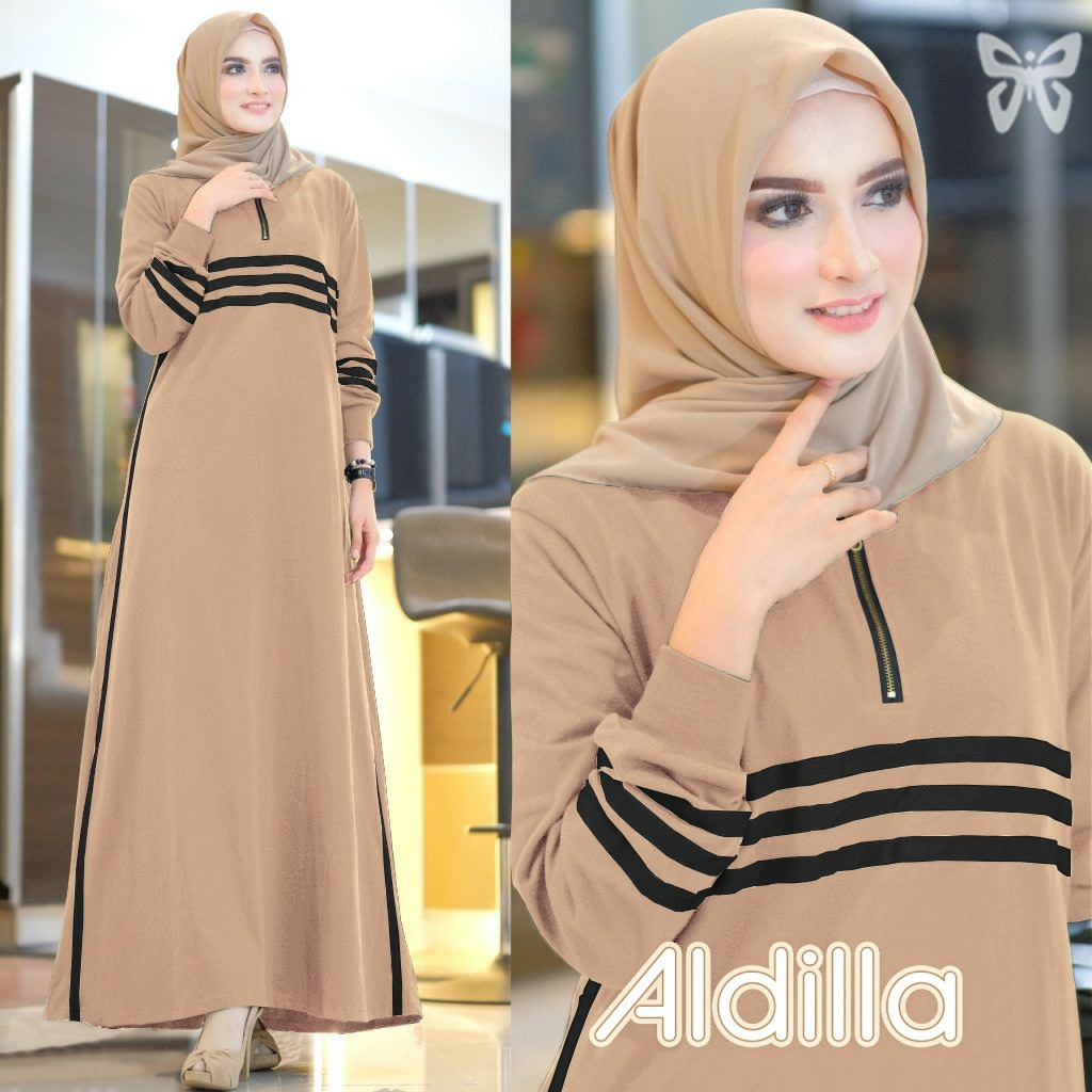 HOPYLOVY - Gamis Wanita Casual Aldilla List