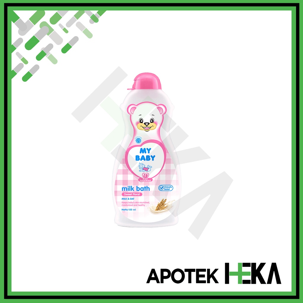 My Baby Milk Bath Sweet Floral - Milk &amp; Oat Sabun Cair Bayi Bunga Pink (SEMARANG)