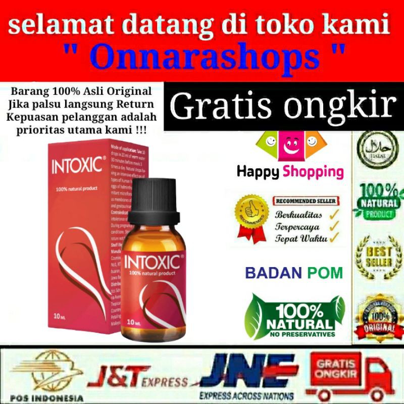 INTOXIC ANTI PARASIT CAIRAN TERBAIK MENGHILANGKAN CACING TUBUH OBAT INTOXIC ASLI 100% ORIGINAL AMPUH