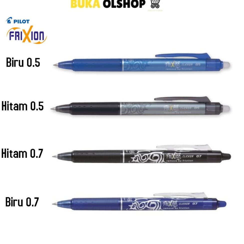 

8n✼Best Product≛➤ Bolpoin Pilot Frixion Ball Clicker Pulpen Hapus 52