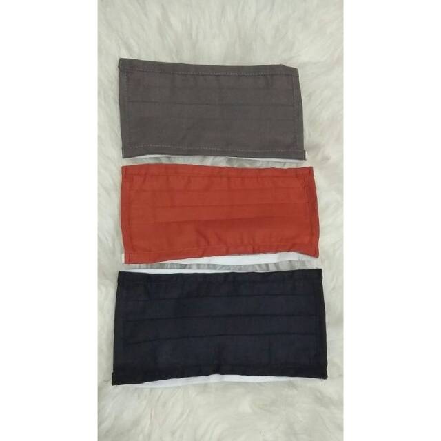 MASKER KAIN INSTANT POLOS COWOK RANDOM per pcs / Nomiq Store