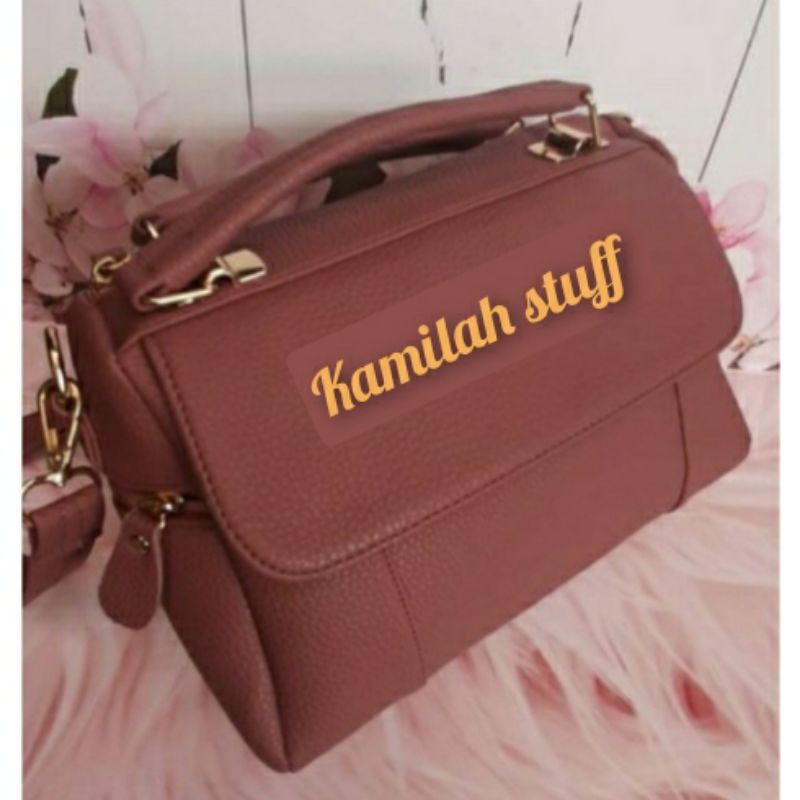 Tas selempang wanita luxury kulit jeruk sintetis