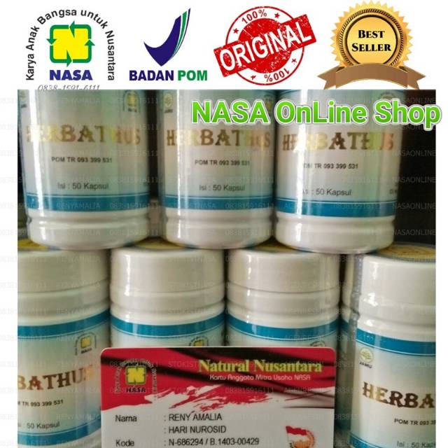 

HERBATHUS obat nyeri sendi pegal linu asam urat Original Resmi NASA
