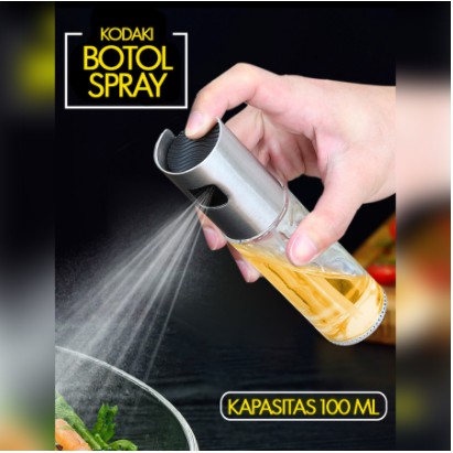 Botol Spray Pump Minyak Olive Oil Stainles Steel Ukuran 100 ML / Semprotan Minyak Oil Masakan