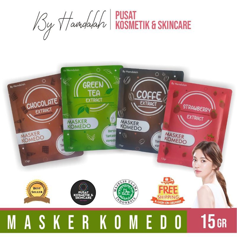 (BELI 2 FREE GIFT) MASKER KOMEDO BY HAMDALAH 10 GRAM