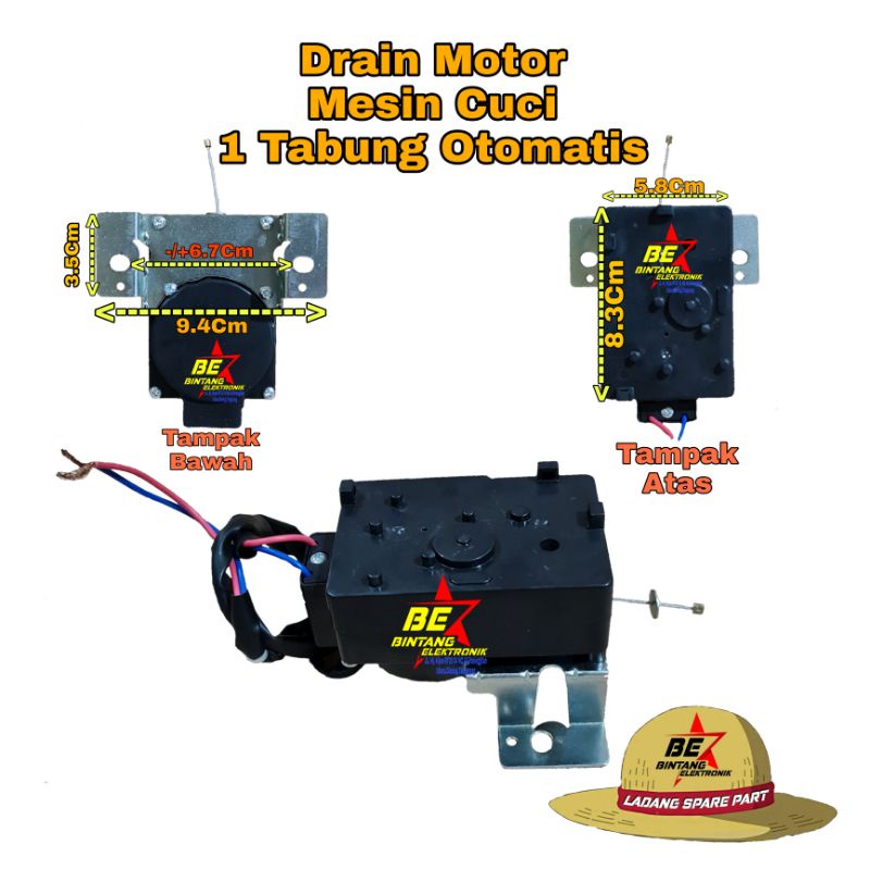 DRAIN MOTOR MESIN CUCI SANKEN OTOMATIS MOTOR DRAIN MESIN CUCI AUTOMATIC POLYTRON