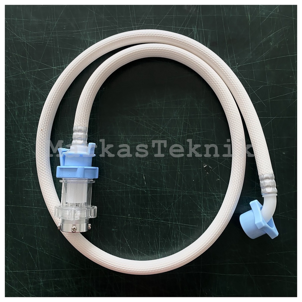 (ORIGINAL 100%) SATU SET CONNECTOR SAMBUNGAN KERAN PLUS SELANG MESIN CUCI LG FRONT LOAD TOP LOAD