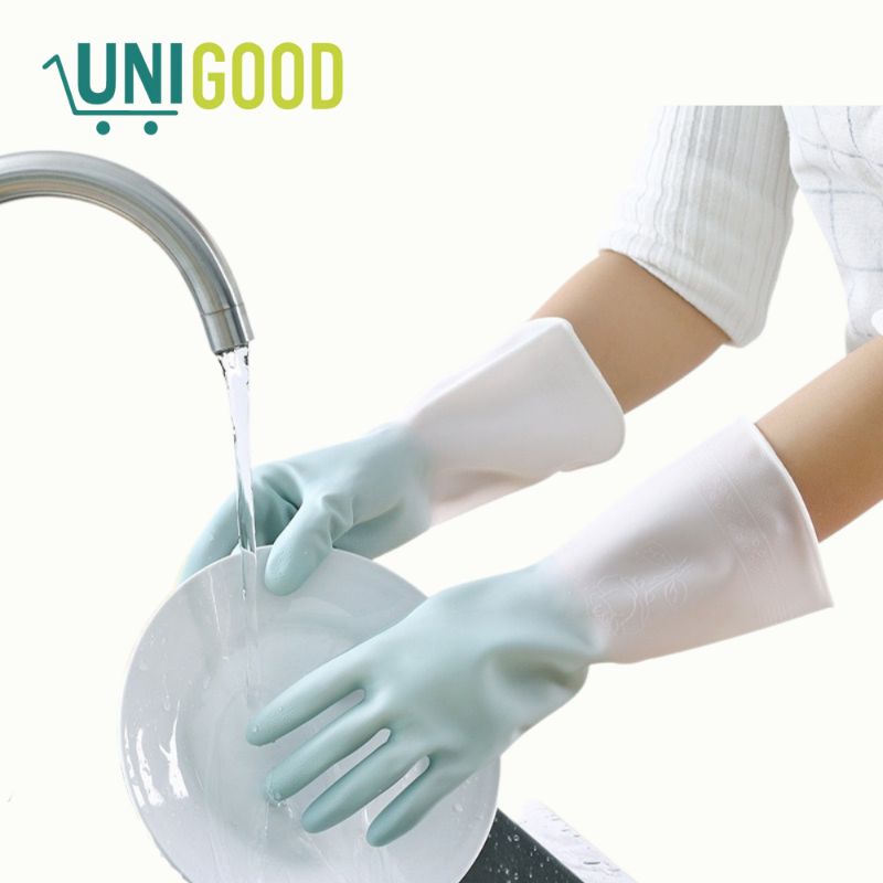 UNIGOOD - Sarung Tangan Latex Cuci Piring Serba Guna Sarung Tangan Karet Tebal Gloves Kebun Rubber